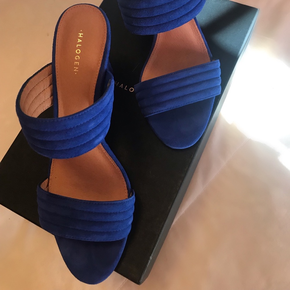 Halogen Heels Cobalt Blue Suede